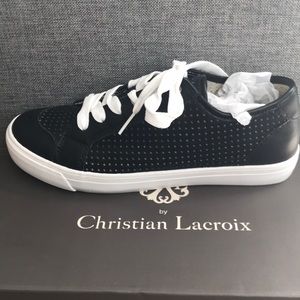 Christian Lacroix Black Charlotte Sneakers